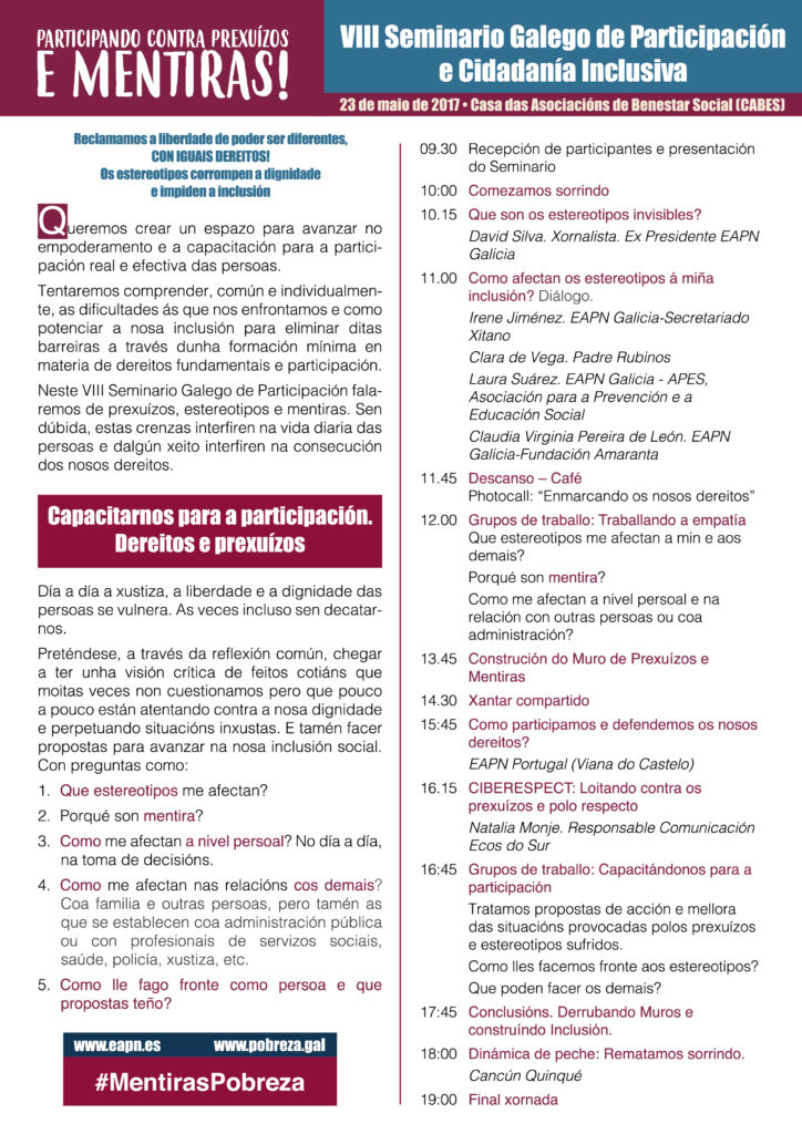 PROGRAMA SEMINARIO GALEGO